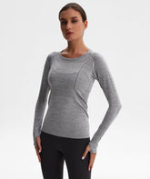 AetherVent Seamless Long Sleeve T-shirt LRCX083-G - LomanRay Active
