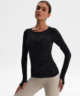 AetherVent Seamless Long Sleeve T-shirt LRCX083-H - LomanRay Active