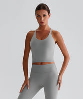 EcoLuxe Beauty Back Crop ELWX028-GY - LomanRay Active