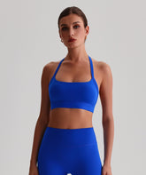 EcoLuxe Halter Sports Bra ELWX020-K - LomanRay Active