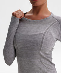 AetherVent Seamless Long Sleeve T-shirt LRCX083-G - LomanRay Active