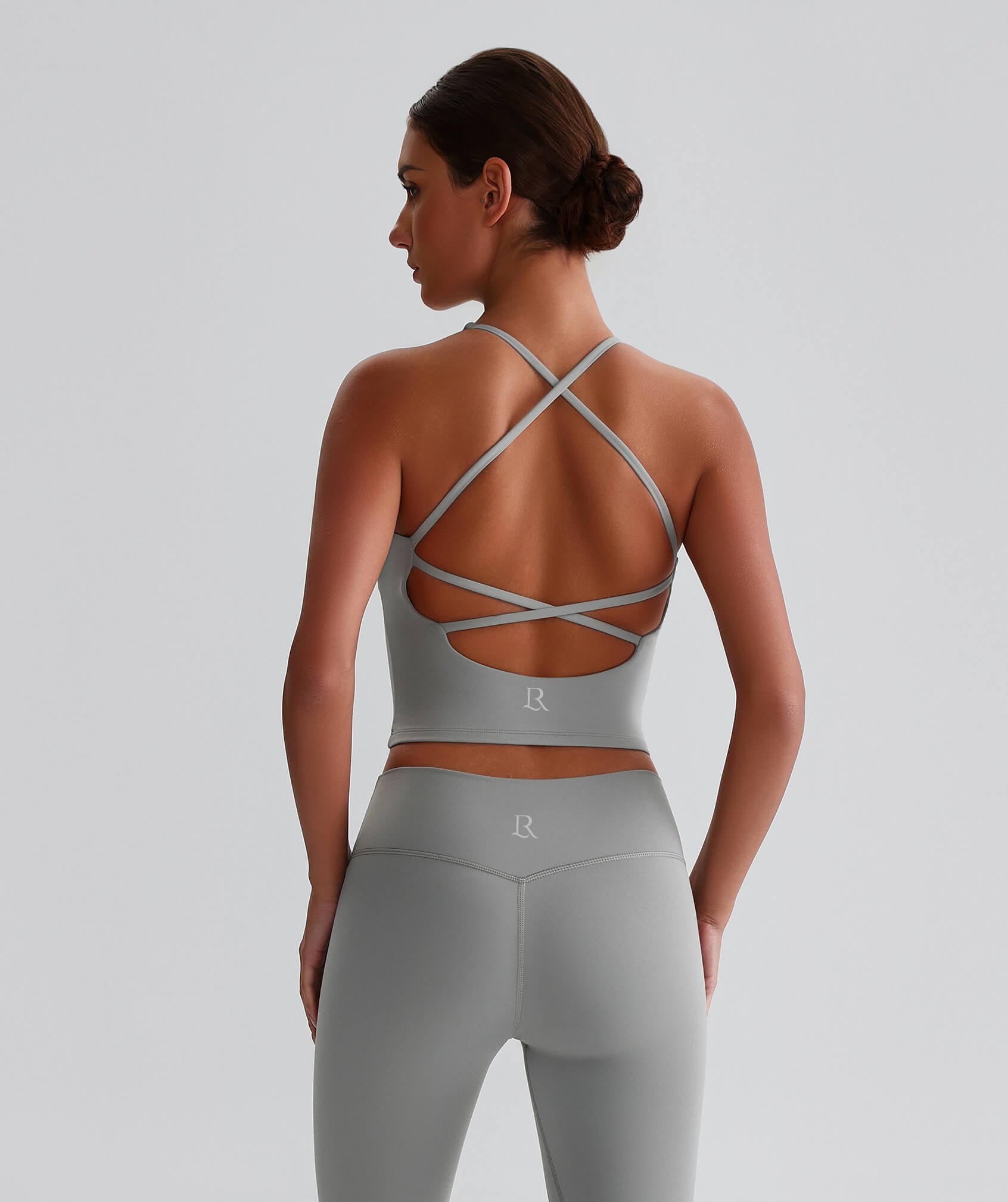 EcoLuxe Beauty Back Crop ELWX028-GY - LomanRay Active