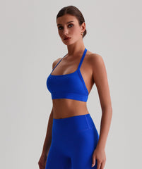 EcoLuxe Halter Sports Bra ELWX020-K - LomanRay Active