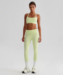 EcoLuxe Halter Sports Bra ELWX020-LG - LomanRay Active
