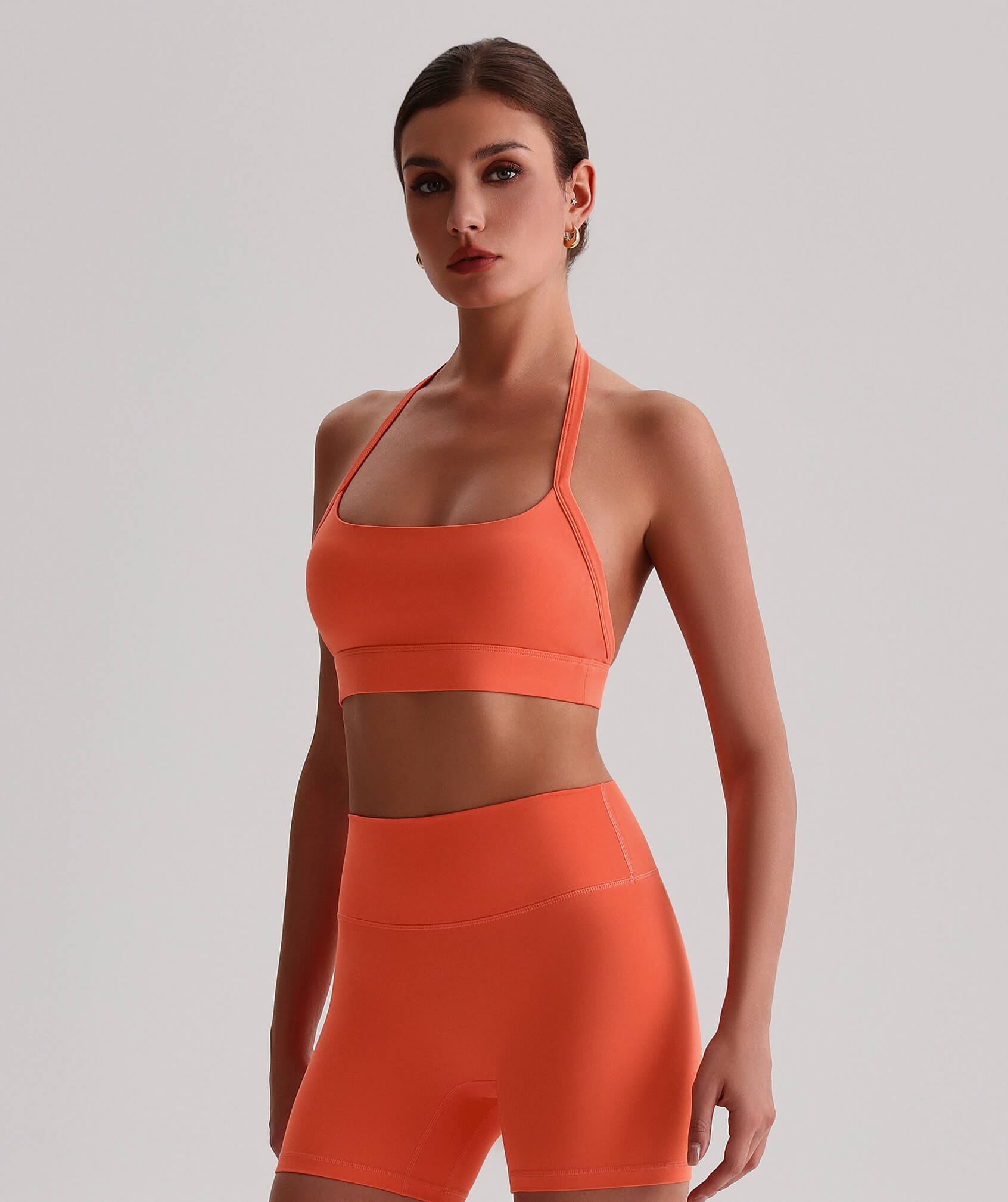 EcoLuxe Halter Sports Bra ELWX020-O - LomanRay Active