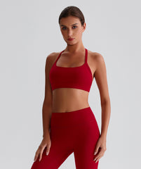 EcoLuxe Halter Sports Bra ELWX011-R - LomanRay Active