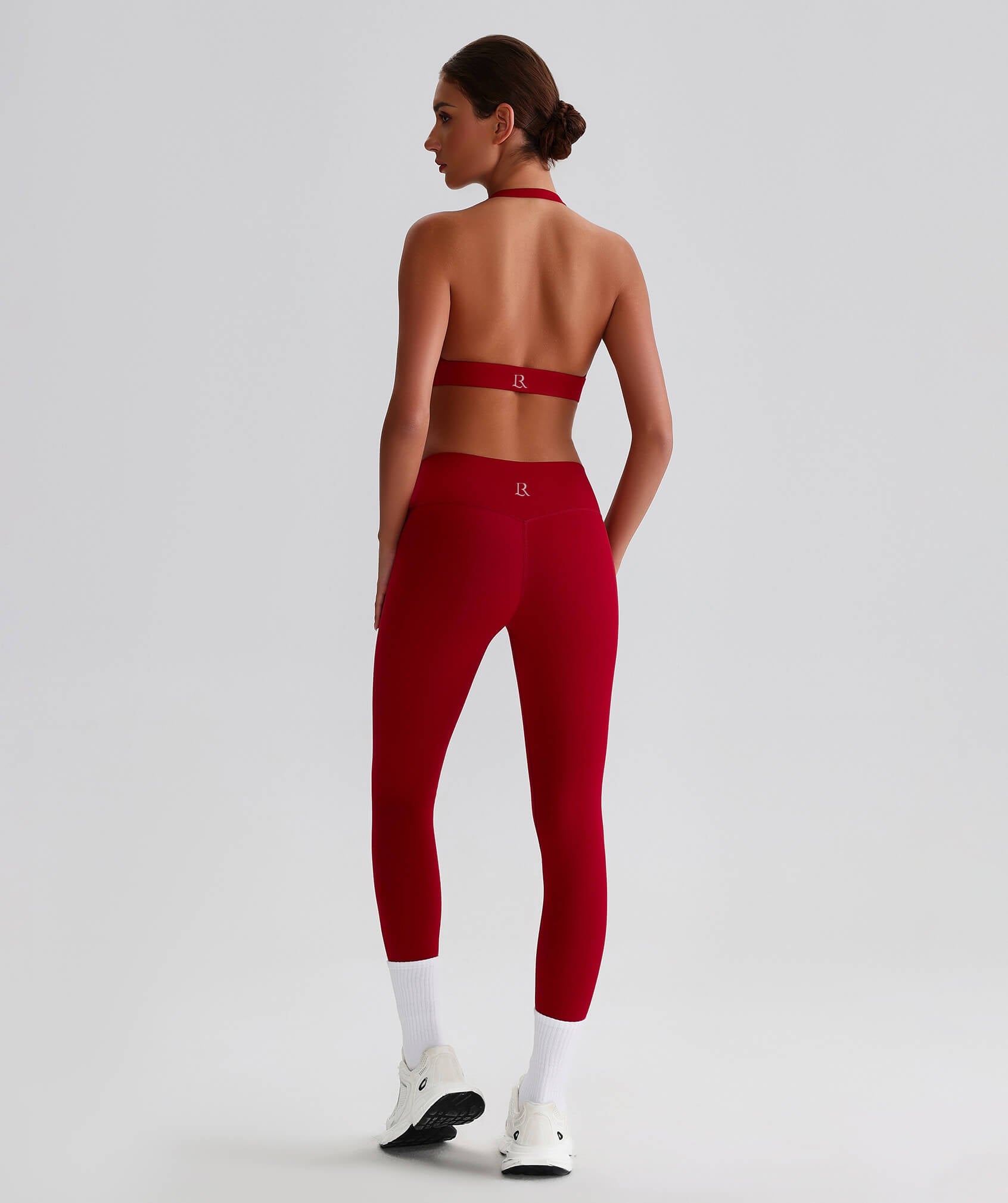 EcoLuxe Halter Sports Bra ELWX011-R - LomanRay Active