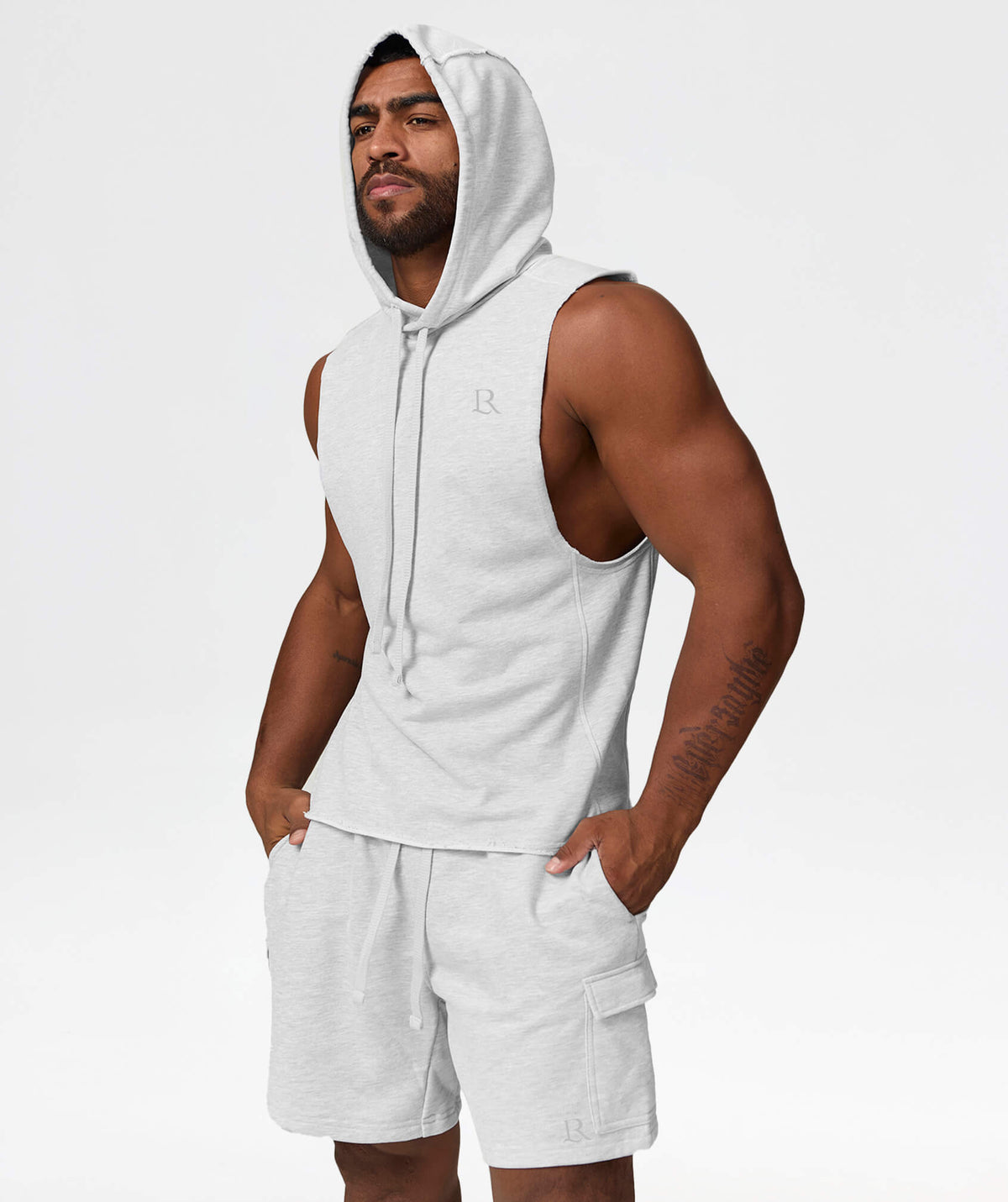 MaverickWeave Sleeveless Hoodies MWWX014-FG - LomanRay Active