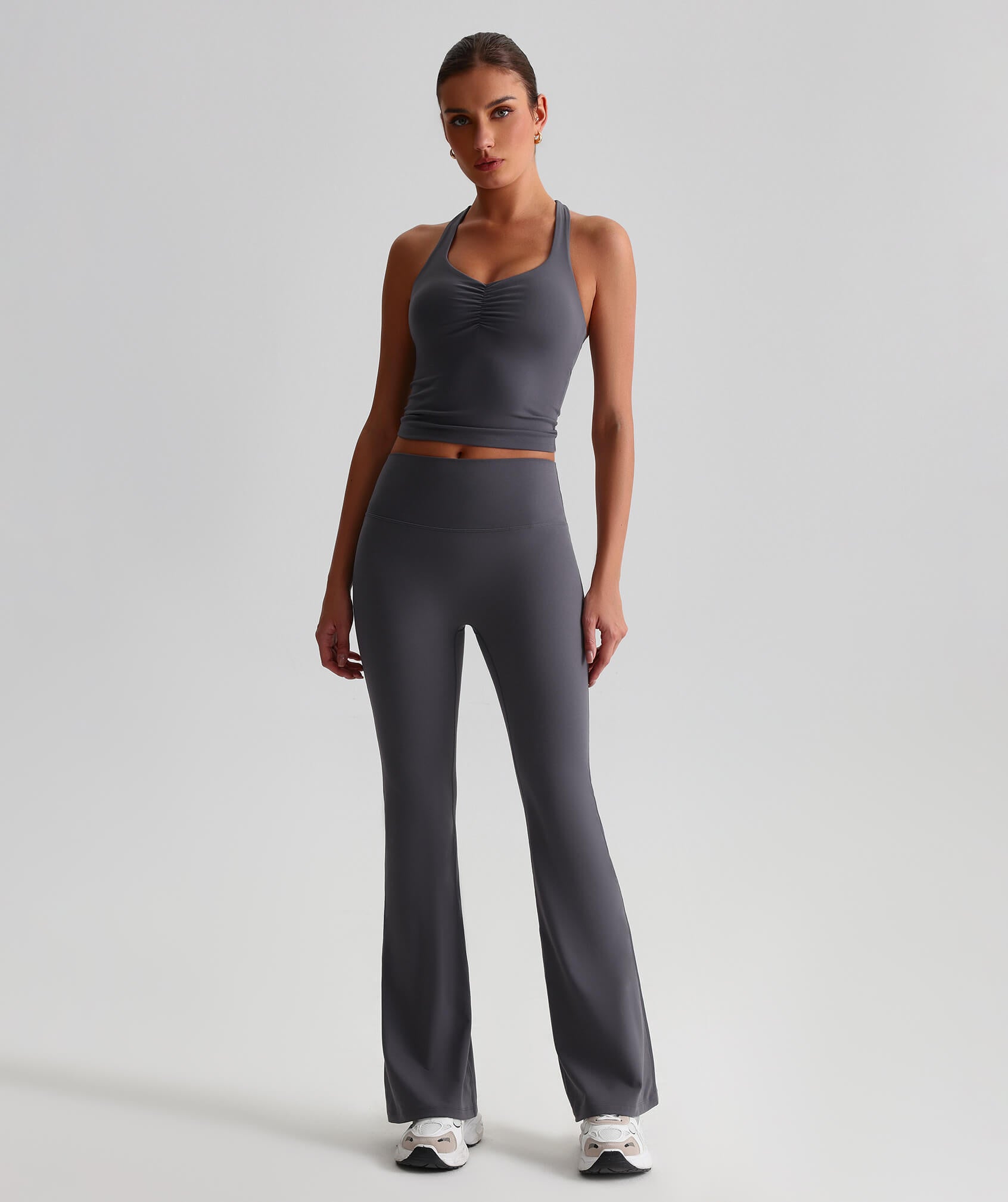 TerraCore Active Flare Leggings TCCK189-GY - LomanRay Active